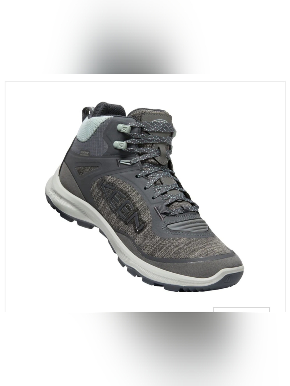 Keen Terradora Flex Mid Waterproof Hiking Boot (Women) - Magnet/Cloud Blue